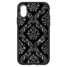 DistinctInk™ OtterBox Symmetry Series Case for Apple iPhone / Samsung Galaxy / Google Pixel - Black White Silver Grey Damask