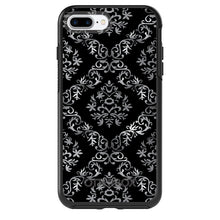 DistinctInk™ OtterBox Symmetry Series Case for Apple iPhone / Samsung Galaxy / Google Pixel - Black White Silver Grey Damask