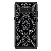 DistinctInk™ OtterBox Symmetry Series Case for Apple iPhone / Samsung Galaxy / Google Pixel - Black White Silver Grey Damask