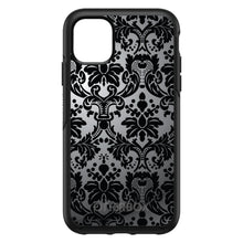 DistinctInk™ OtterBox Symmetry Series Case for Apple iPhone / Samsung Galaxy / Google Pixel - Silver Grey Black Damask