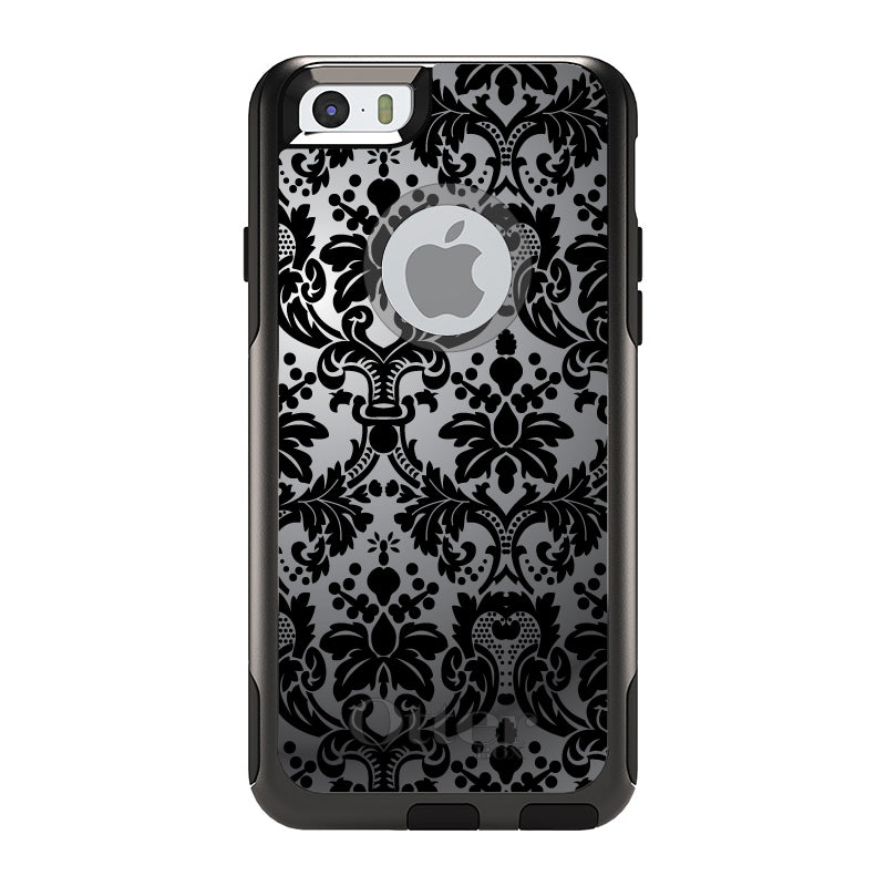 Silver Grey Black Damask OtterBox Commuter Case for iPhone & Galaxy, view 4