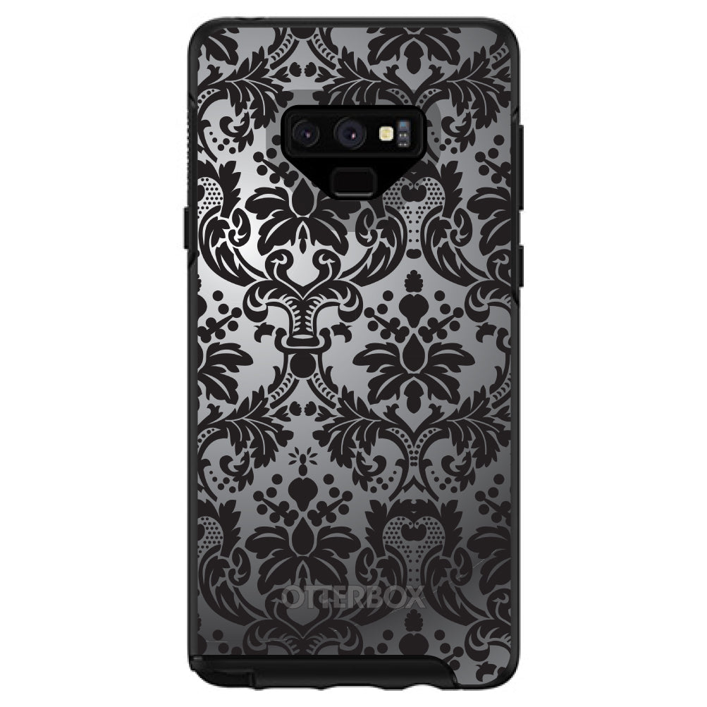 Silver Grey Black Damask OtterBox Symmetry Case for iPhone & Galaxy, view 13