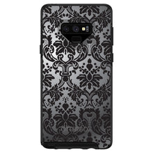 DistinctInk™ OtterBox Symmetry Series Case for Apple iPhone / Samsung Galaxy / Google Pixel - Silver Grey Black Damask