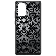 DistinctInk™ OtterBox Symmetry Series Case for Apple iPhone / Samsung Galaxy / Google Pixel - Silver Grey Black Damask