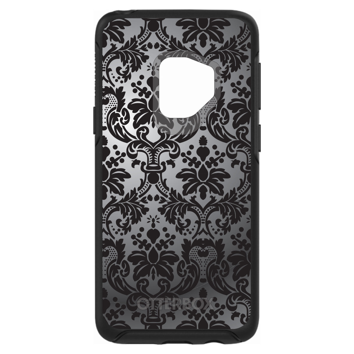 Silver Grey Black Damask OtterBox Symmetry Case for iPhone & Galaxy, view 8