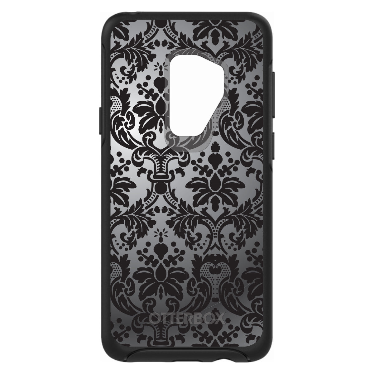 Silver Grey Black Damask OtterBox Symmetry Case for iPhone & Galaxy, view 9