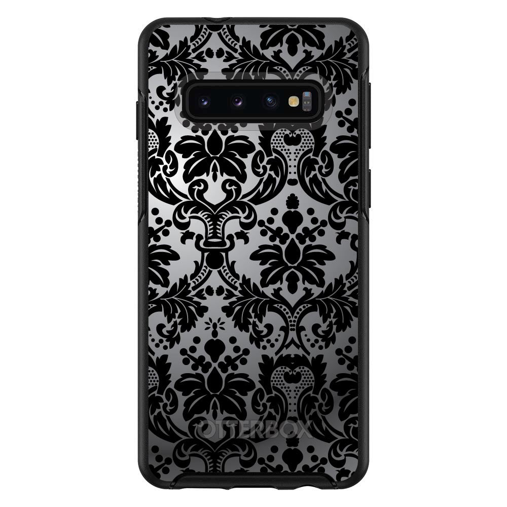 Silver Grey Black Damask OtterBox Symmetry Case for iPhone & Galaxy, view 6