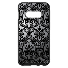 DistinctInk™ OtterBox Symmetry Series Case for Apple iPhone / Samsung Galaxy / Google Pixel - Silver Grey Black Damask