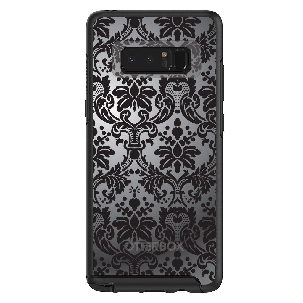 Silver Grey Black Damask OtterBox Symmetry Case for iPhone & Galaxy, view 14