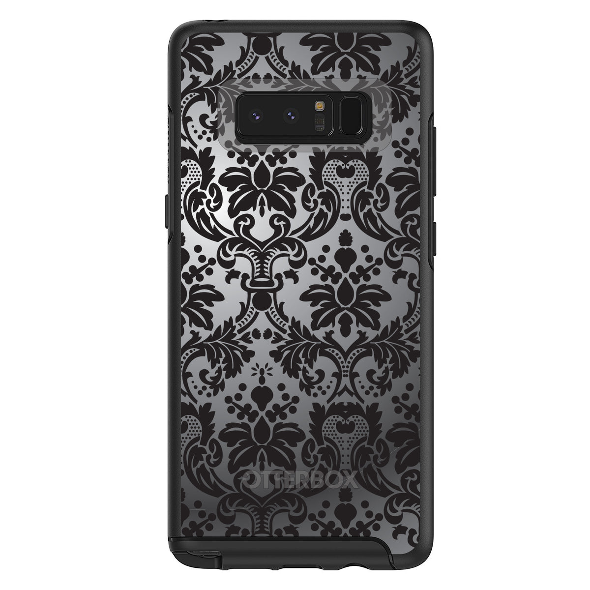Silver Grey Black Damask OtterBox Symmetry Case for iPhone & Galaxy, view 14