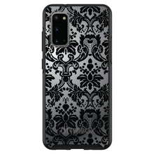 DistinctInk™ OtterBox Symmetry Series Case for Apple iPhone / Samsung Galaxy / Google Pixel - Silver Grey Black Damask