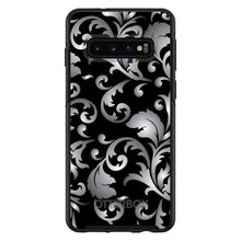 DistinctInk™ OtterBox Symmetry Series Case for Apple iPhone / Samsung Galaxy / Google Pixel - Silver Grey Black White Floral