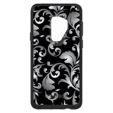 DistinctInk™ OtterBox Symmetry Series Case for Apple iPhone / Samsung Galaxy / Google Pixel - Silver Grey Black White Floral