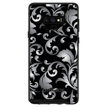 DistinctInk™ OtterBox Symmetry Series Case for Apple iPhone / Samsung Galaxy / Google Pixel - Silver Grey Black White Floral