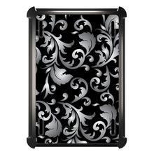 DistinctInk™ OtterBox Defender Series Case for Apple iPad / iPad Pro / iPad Air / iPad Mini - Silver Grey Black White Floral