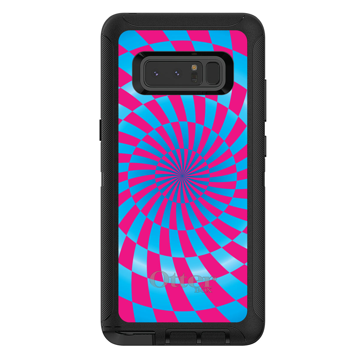 Blue Pink Swirl Geometric OtterBox Defender Case for iPhone & Galaxy, view 17