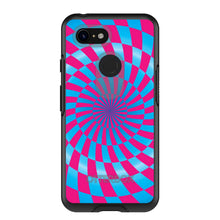 DistinctInk™ OtterBox Symmetry Series Case for Apple iPhone / Samsung Galaxy / Google Pixel - Blue Pink Swirl Geometric