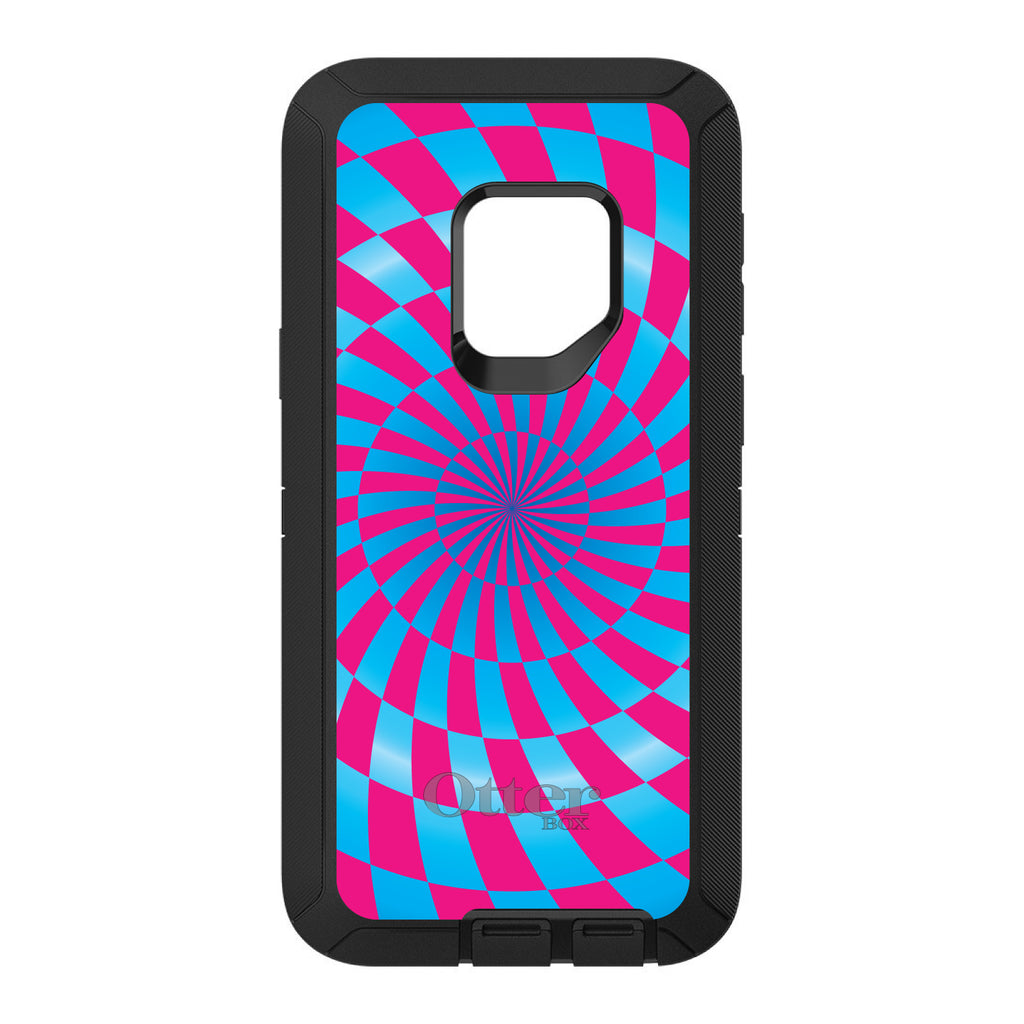 Blue Pink Swirl Geometric OtterBox Defender Case for iPhone & Galaxy, view 11
