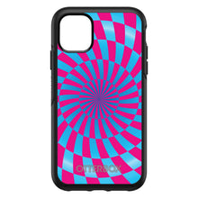 DistinctInk™ OtterBox Symmetry Series Case for Apple iPhone / Samsung Galaxy / Google Pixel - Blue Pink Swirl Geometric