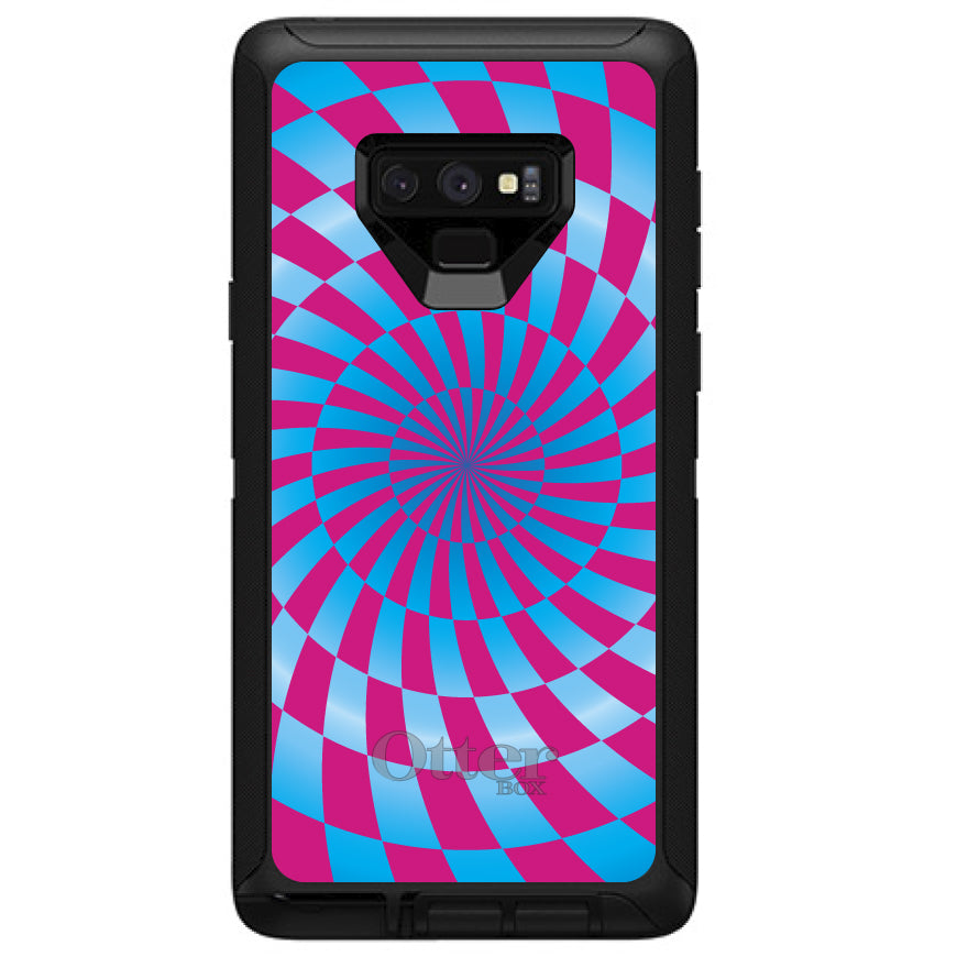 Blue Pink Swirl Geometric OtterBox Defender Case for iPhone & Galaxy, view 16