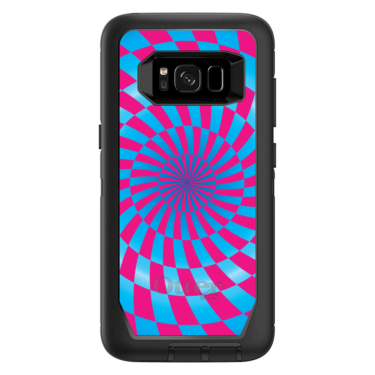 Blue Pink Swirl Geometric OtterBox Defender Case for iPhone & Galaxy, view 12