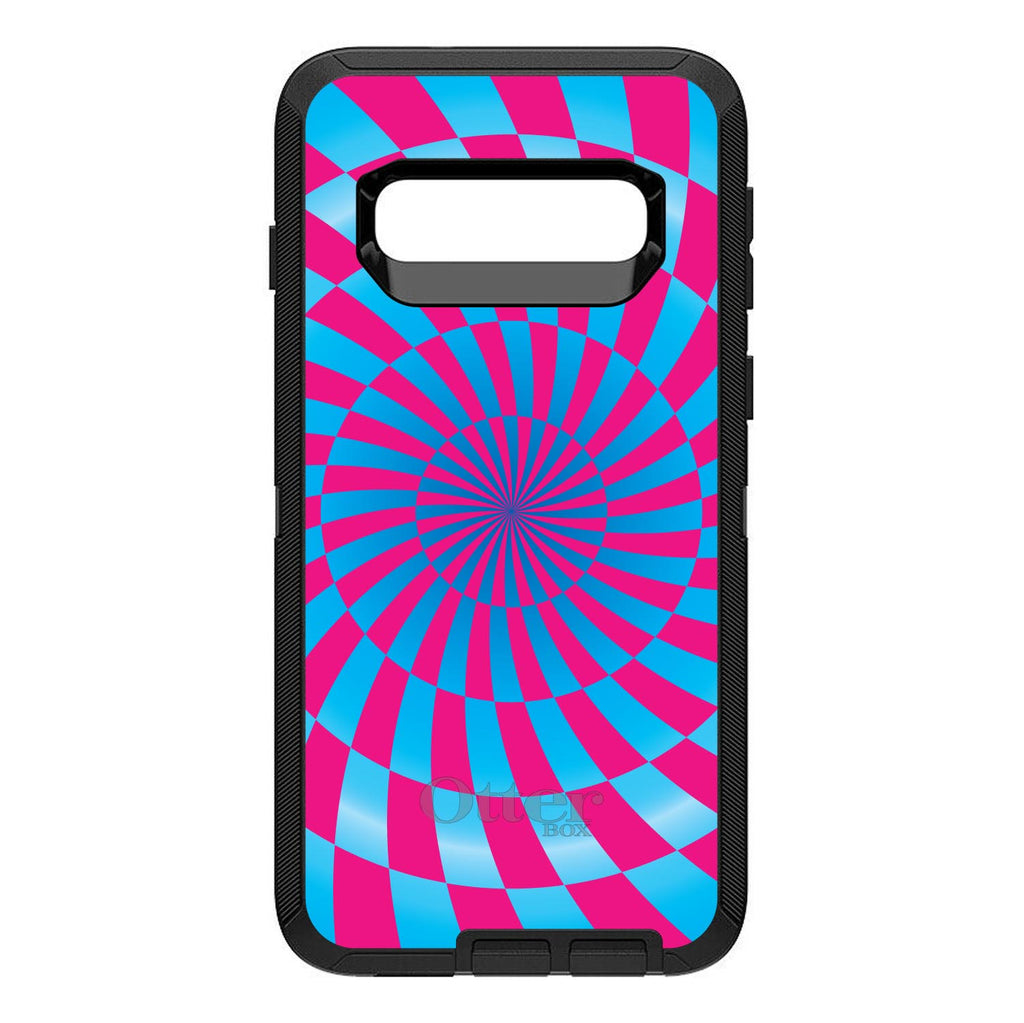 Blue Pink Swirl Geometric OtterBox Defender Case for iPhone & Galaxy, view 9