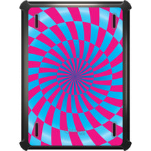 DistinctInk™ OtterBox Defender Series Case for Apple iPad / iPad Pro / iPad Air / iPad Mini - Blue Pink Swirl Geometric