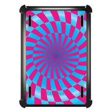 DistinctInk™ OtterBox Defender Series Case for Apple iPad / iPad Pro / iPad Air / iPad Mini - Blue Pink Swirl Geometric
