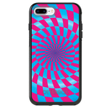 DistinctInk™ OtterBox Symmetry Series Case for Apple iPhone / Samsung Galaxy / Google Pixel - Blue Pink Swirl Geometric