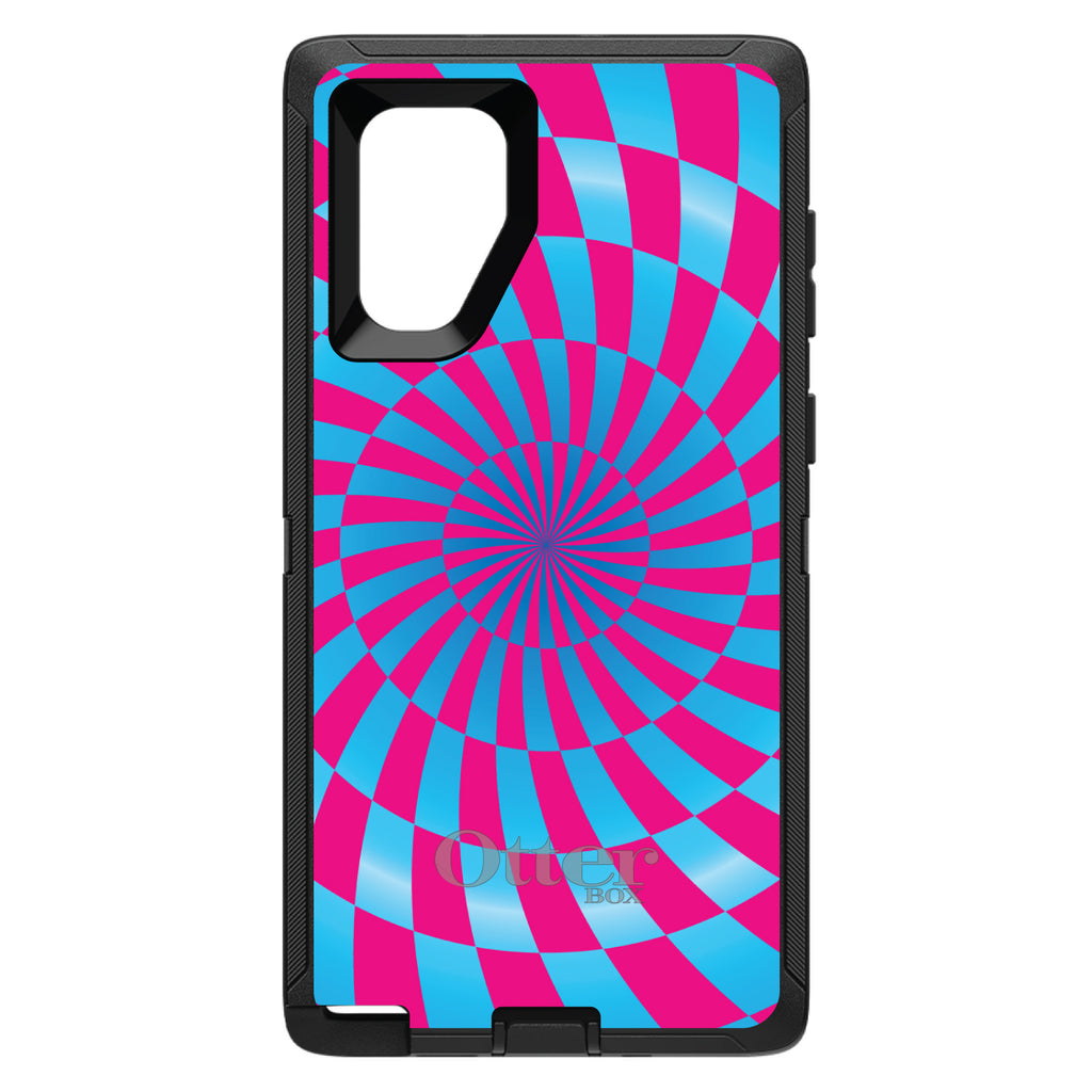 Blue Pink Swirl Geometric OtterBox Defender Case for iPhone & Galaxy, view 14