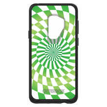 DistinctInk™ OtterBox Symmetry Series Case for Apple iPhone / Samsung Galaxy / Google Pixel - Green White Swirl Geometric