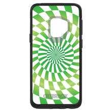 DistinctInk™ OtterBox Symmetry Series Case for Apple iPhone / Samsung Galaxy / Google Pixel - Green White Swirl Geometric