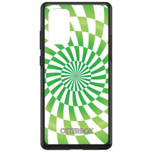 DistinctInk™ OtterBox Symmetry Series Case for Apple iPhone / Samsung Galaxy / Google Pixel - Green White Swirl Geometric