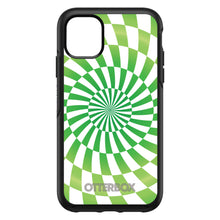 DistinctInk™ OtterBox Symmetry Series Case for Apple iPhone / Samsung Galaxy / Google Pixel - Green White Swirl Geometric