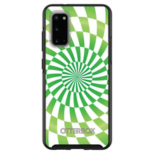 DistinctInk™ OtterBox Symmetry Series Case for Apple iPhone / Samsung Galaxy / Google Pixel - Green White Swirl Geometric