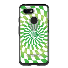 DistinctInk™ OtterBox Symmetry Series Case for Apple iPhone / Samsung Galaxy / Google Pixel - Green White Swirl Geometric