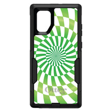 DistinctInk™ OtterBox Commuter Series Case for Apple iPhone or Samsung Galaxy - Green White Swirl Geometric