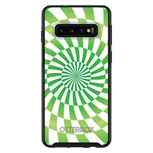 DistinctInk™ OtterBox Symmetry Series Case for Apple iPhone / Samsung Galaxy / Google Pixel - Green White Swirl Geometric