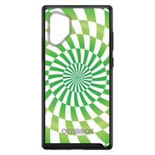 DistinctInk™ OtterBox Symmetry Series Case for Apple iPhone / Samsung Galaxy / Google Pixel - Green White Swirl Geometric
