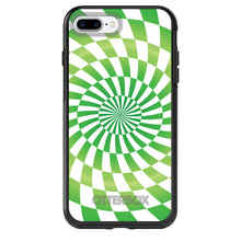 DistinctInk™ OtterBox Symmetry Series Case for Apple iPhone / Samsung Galaxy / Google Pixel - Green White Swirl Geometric