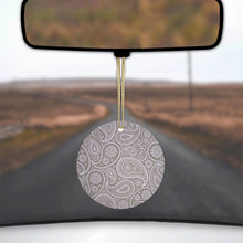Grey Black Paisley Ceramic Ornament