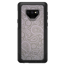 DistinctInk™ OtterBox Commuter Series Case for Apple iPhone or Samsung Galaxy - Grey Black Paisley