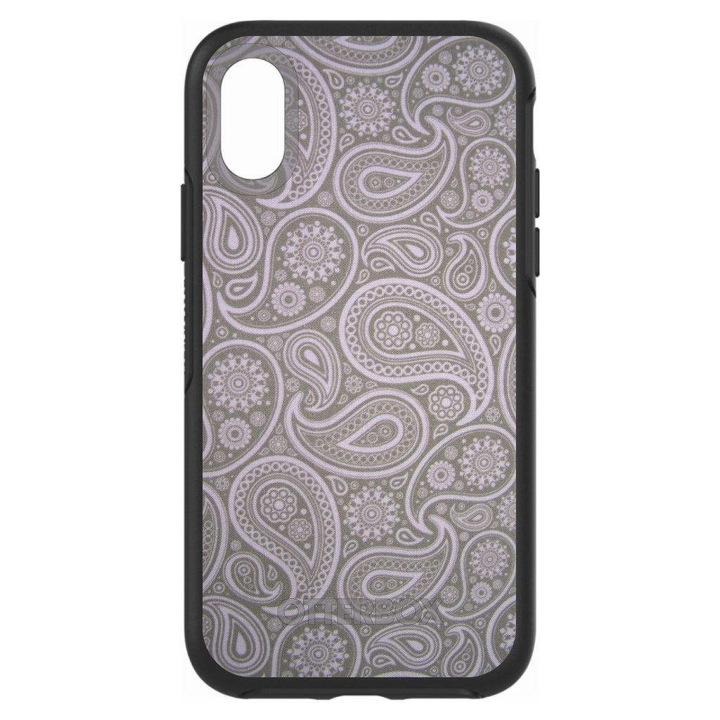Grey Black Paisley OtterBox Symmetry Case for iPhone & Galaxy, view 4