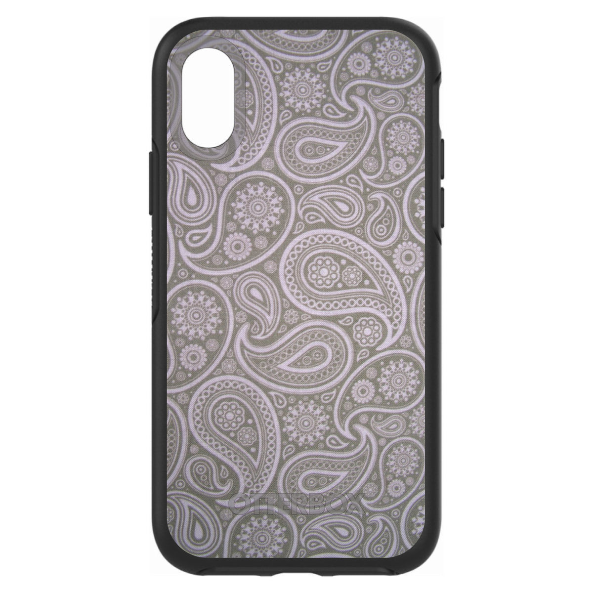 Grey Black Paisley OtterBox Symmetry Case for iPhone & Galaxy, view 4