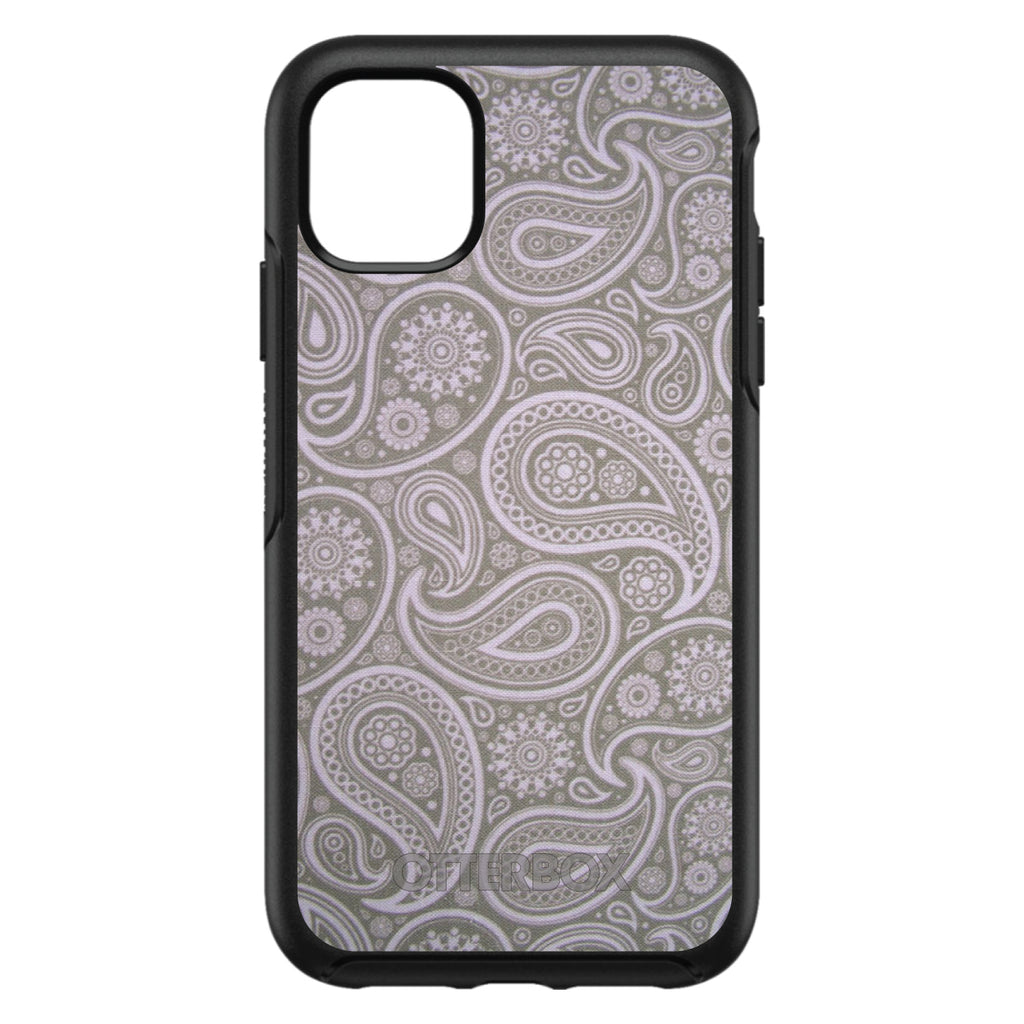 Grey Black Paisley OtterBox Symmetry Case for iPhone & Galaxy, view 3