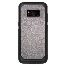 DistinctInk™ OtterBox Commuter Series Case for Apple iPhone or Samsung Galaxy - Grey Black Paisley