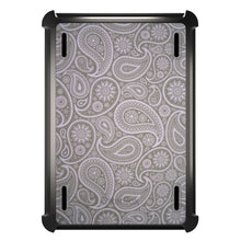 DistinctInk™ OtterBox Defender Series Case for Apple iPad / iPad Pro / iPad Air / iPad Mini - Grey Black Paisley