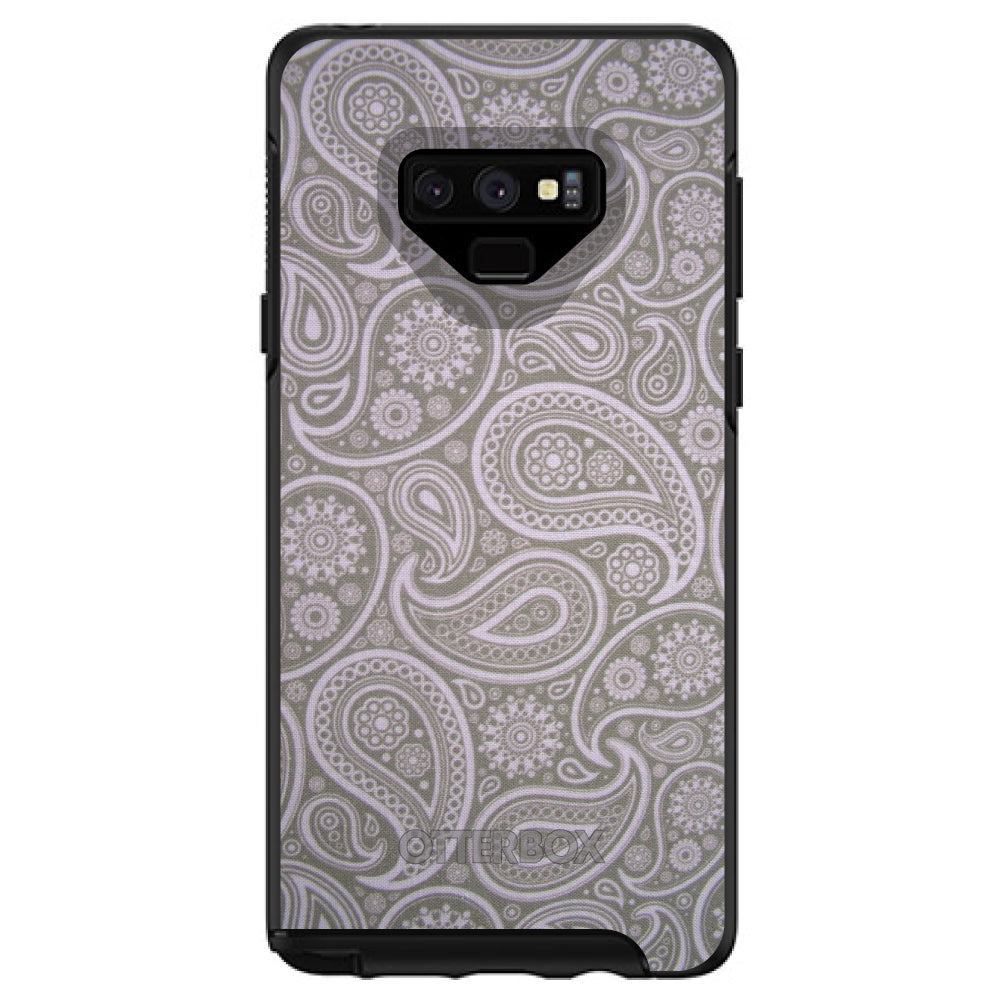 Grey Black Paisley OtterBox Symmetry Case for iPhone & Galaxy, view 13