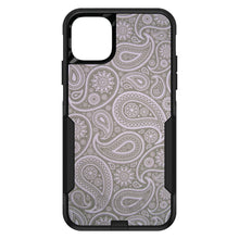 DistinctInk™ OtterBox Commuter Series Case for Apple iPhone or Samsung Galaxy - Grey Black Paisley