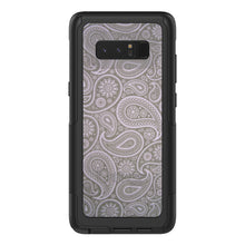 DistinctInk™ OtterBox Commuter Series Case for Apple iPhone or Samsung Galaxy - Grey Black Paisley